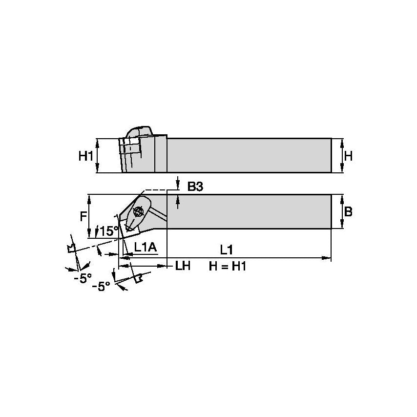 DSKNL164CKC3 D Clamping Holder W1.00 L5.00