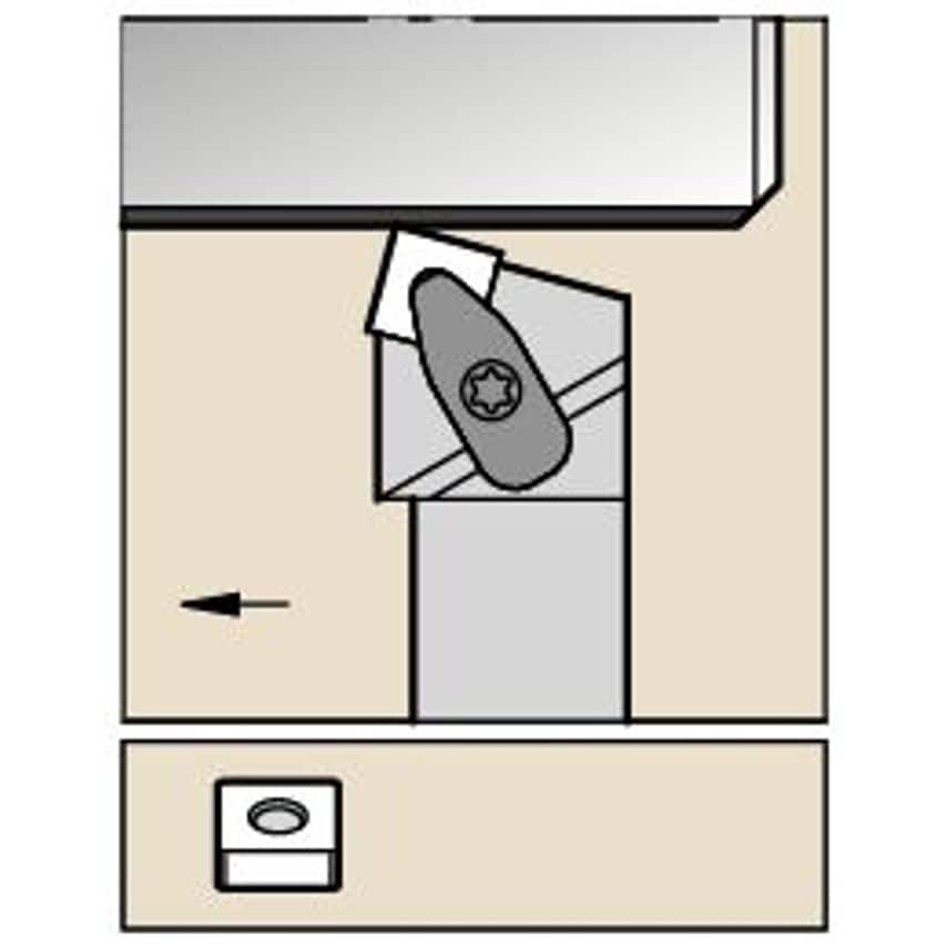 DSRNL164DKC3 D Clamping Holder W1.00 L6.00