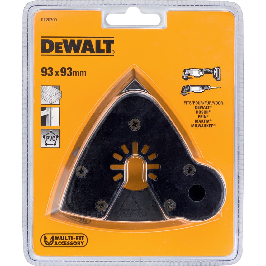 DT20700-QZ Multi Tool Hook & Loop Sanding Plantten