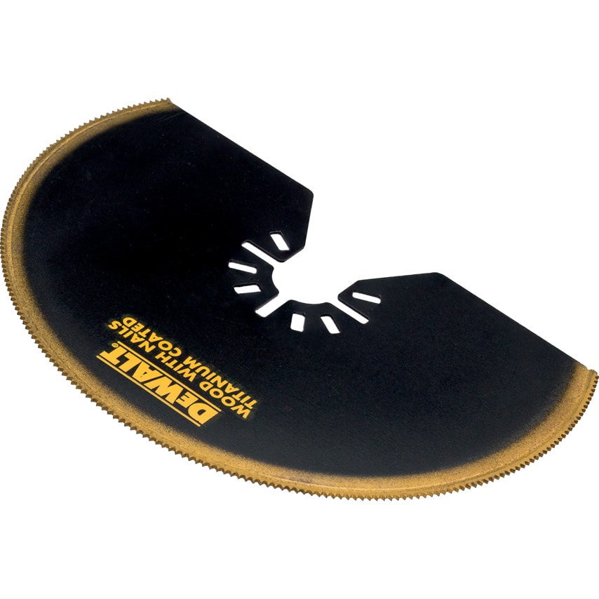 DT20709-QZ Multi Tool Blade Titanium Semi-circle 100mm