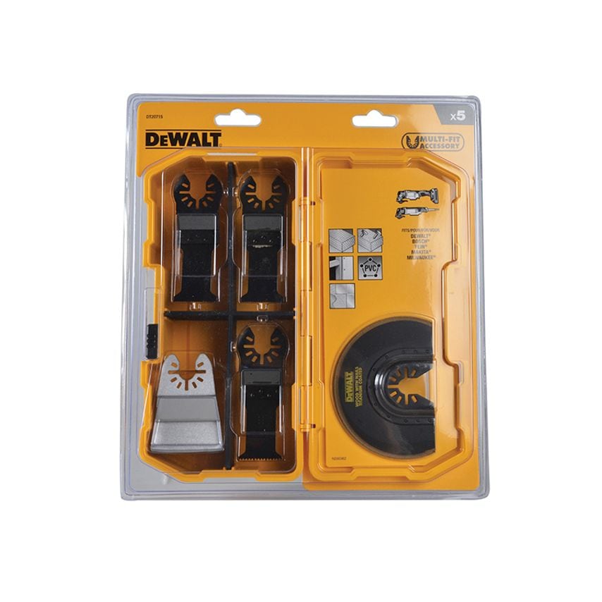 DT20715 Multi-Tool Accessory Blade Set, 5 Piece DEWDT20715