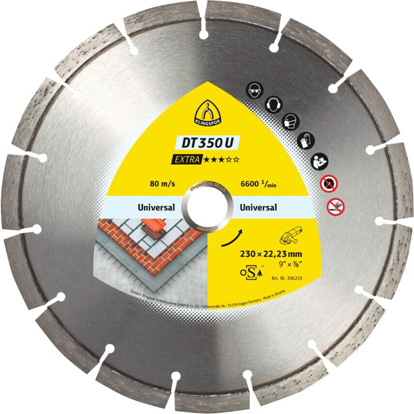 DT350U Diamond Blade 400X3.6X25.4mm