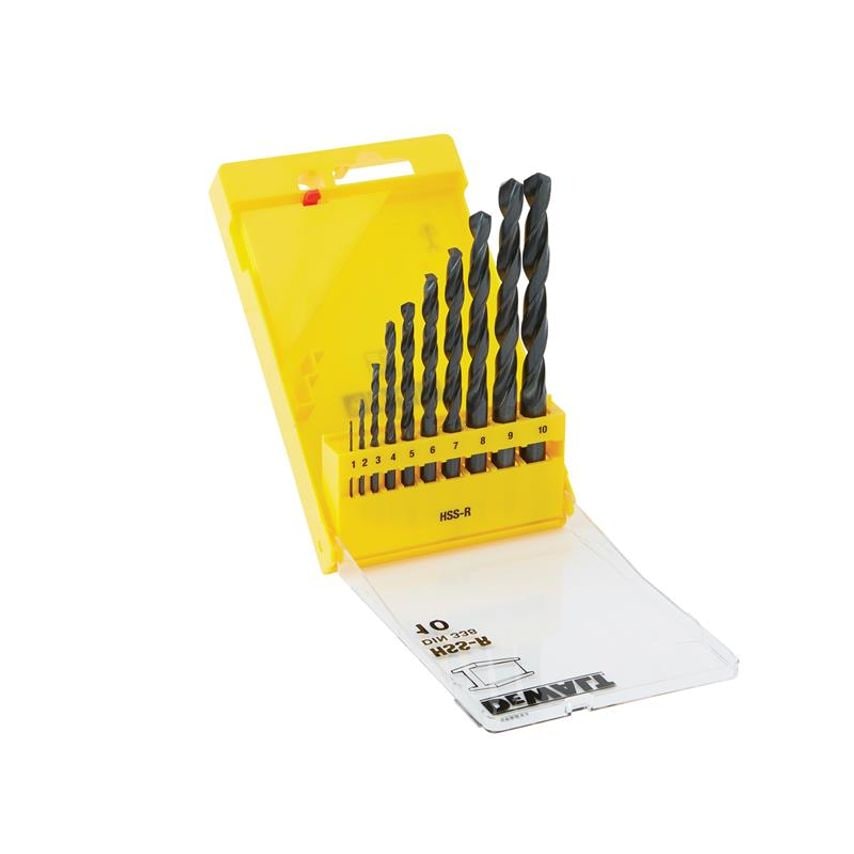 DT5911 HSS-R Jobber Drill Bit Set, 10 Piece DEWDT5911QZ