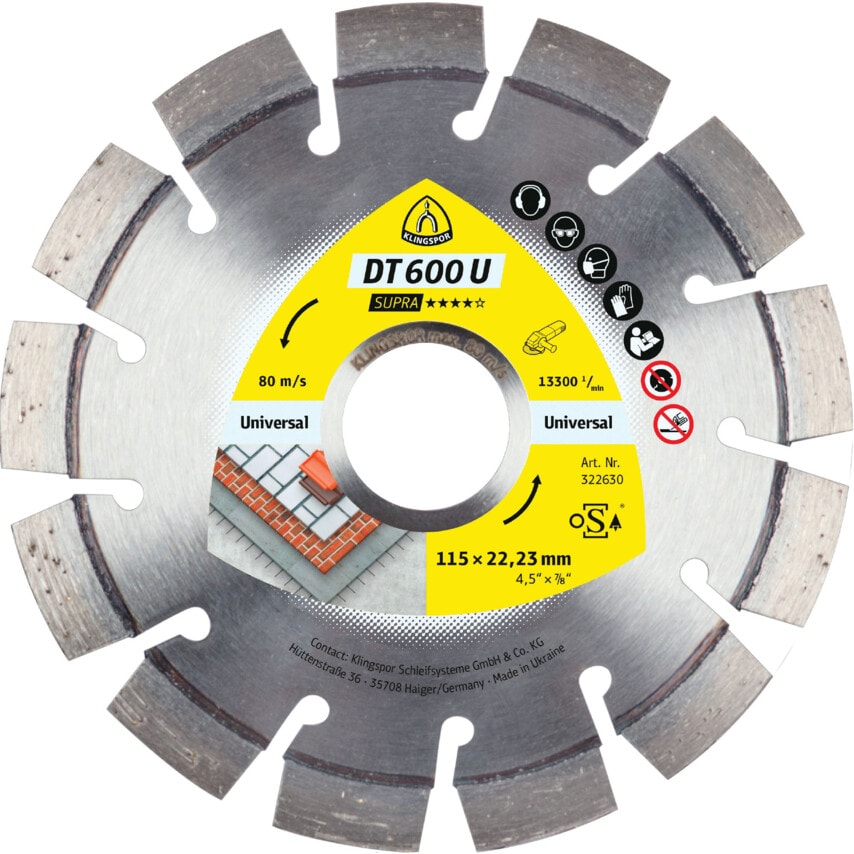 DT600U Diamond Blade 400X3.6X30mm