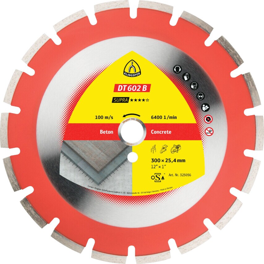 DT602B Diamond Blade 450X3.7X25.4mm
