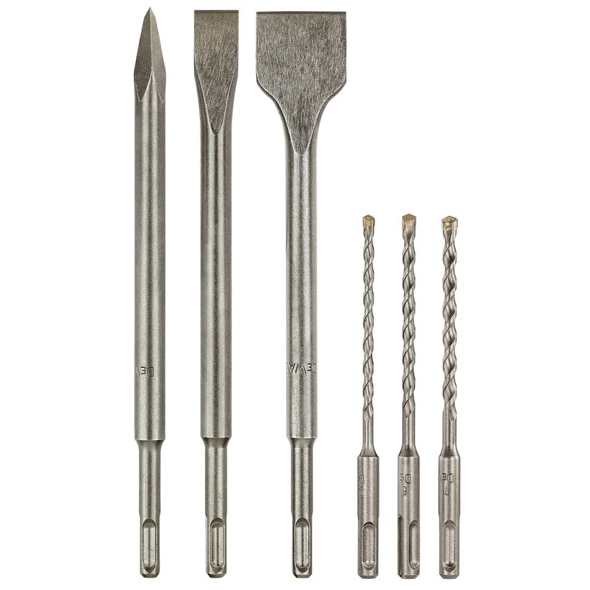 DT60331 SDS Plus Drill and Chisel Set (6 Piece)