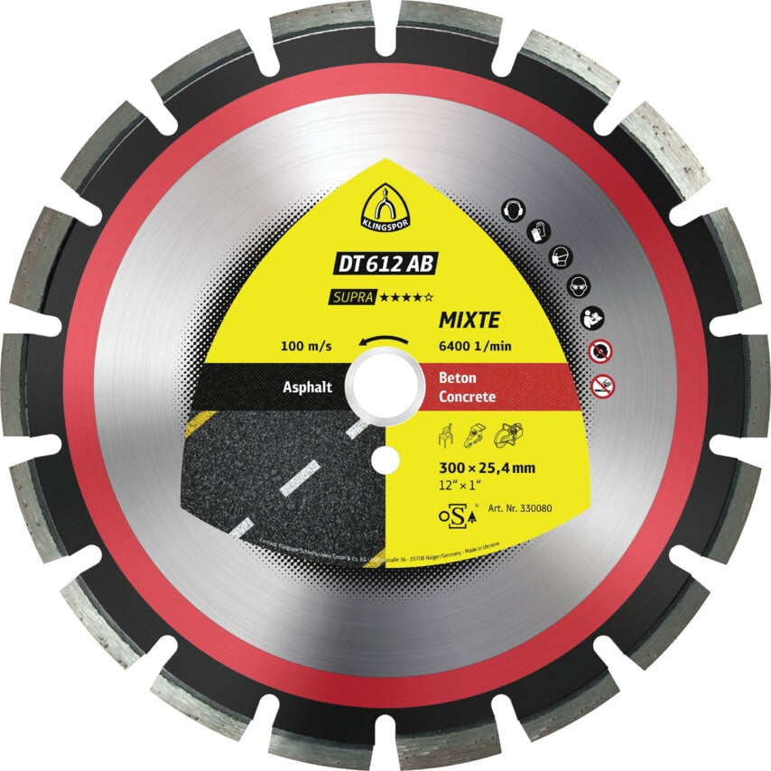 DT612AB Diamond Blade 400X3.6X20mm