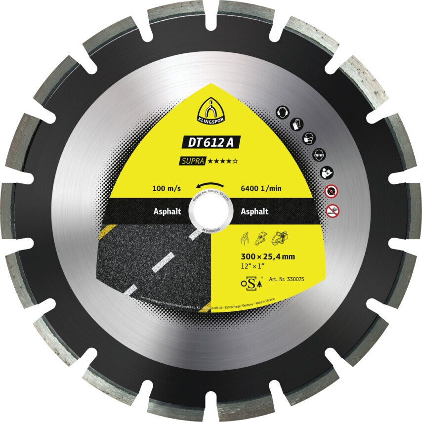 DT612A Diamond Blade 500X3.7X25.4mm