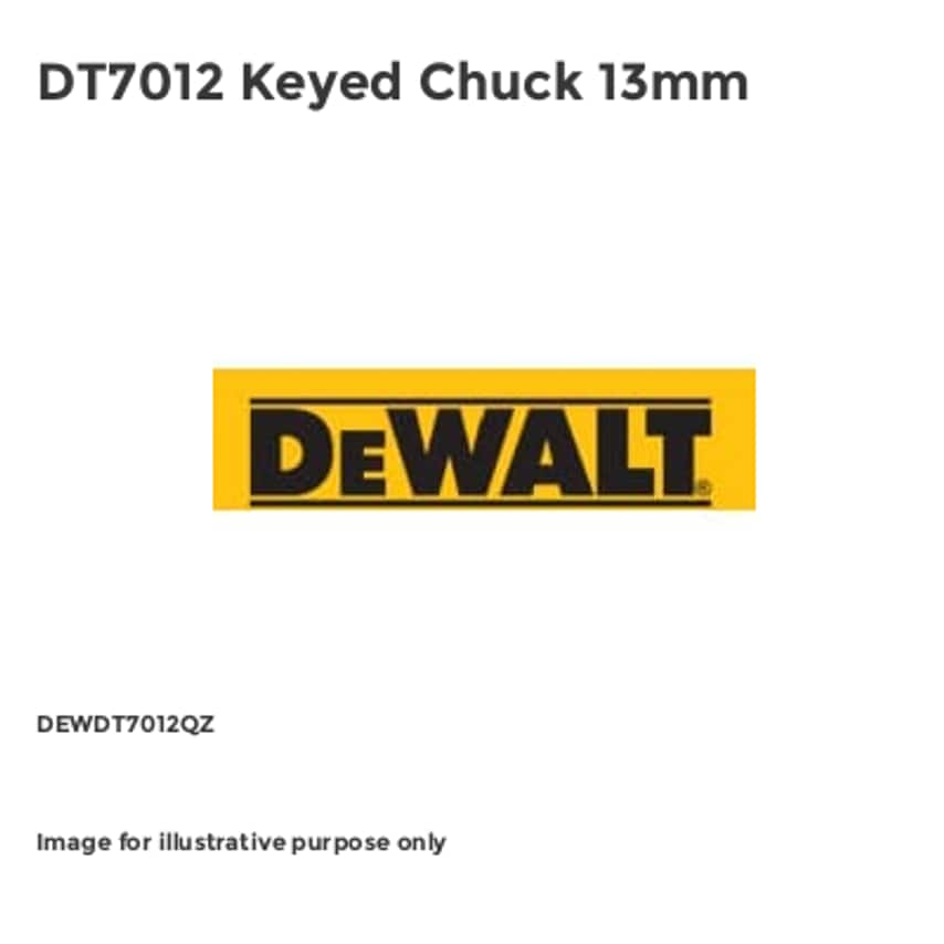 DT7012 Keyed Chuck 13mm