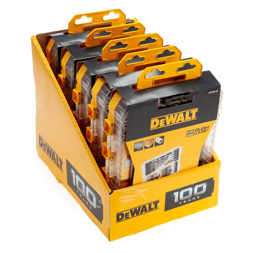 DT70784 Black Gold Speed Tip Drill Bits x6" 100 Piece Set In Connectable Case