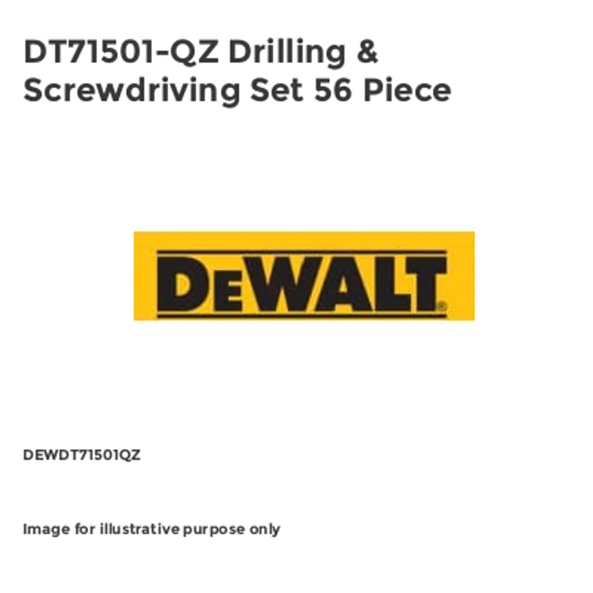DT71501-QZ Drilling & Screwdriving Set 56 Piece