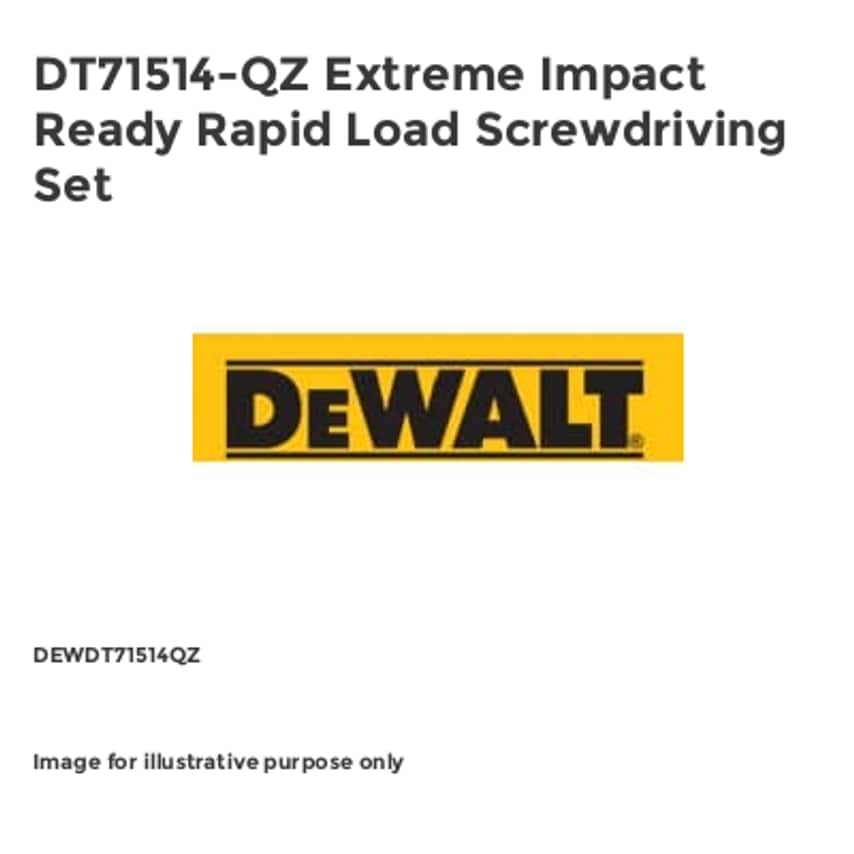 DT71514-QZ Extreme Impact Ready Rapid Load Screwdriving Set