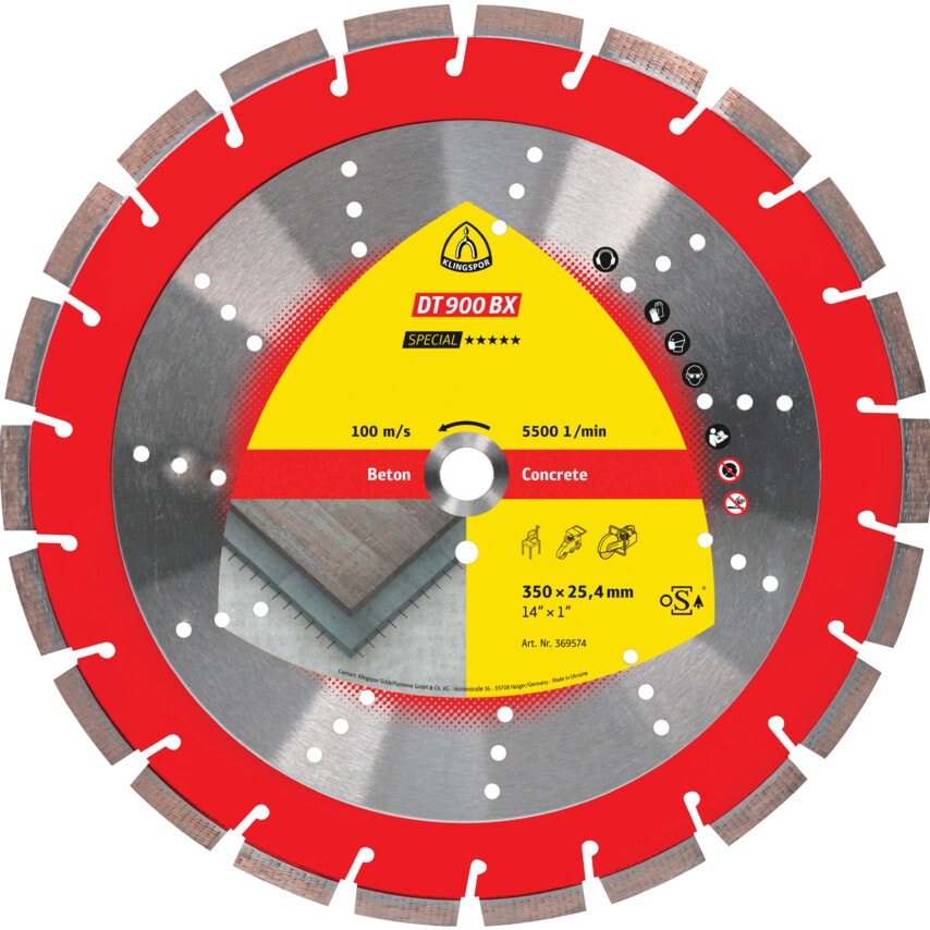 DT900BX Diamond Blade 400X3.6X25.4mm