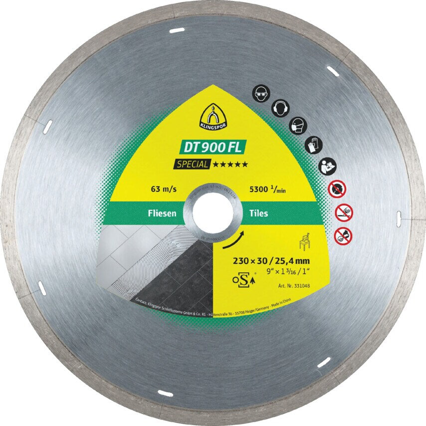 DT900FL Diamond Blade 350X2.2X30mm 2.2X7mm