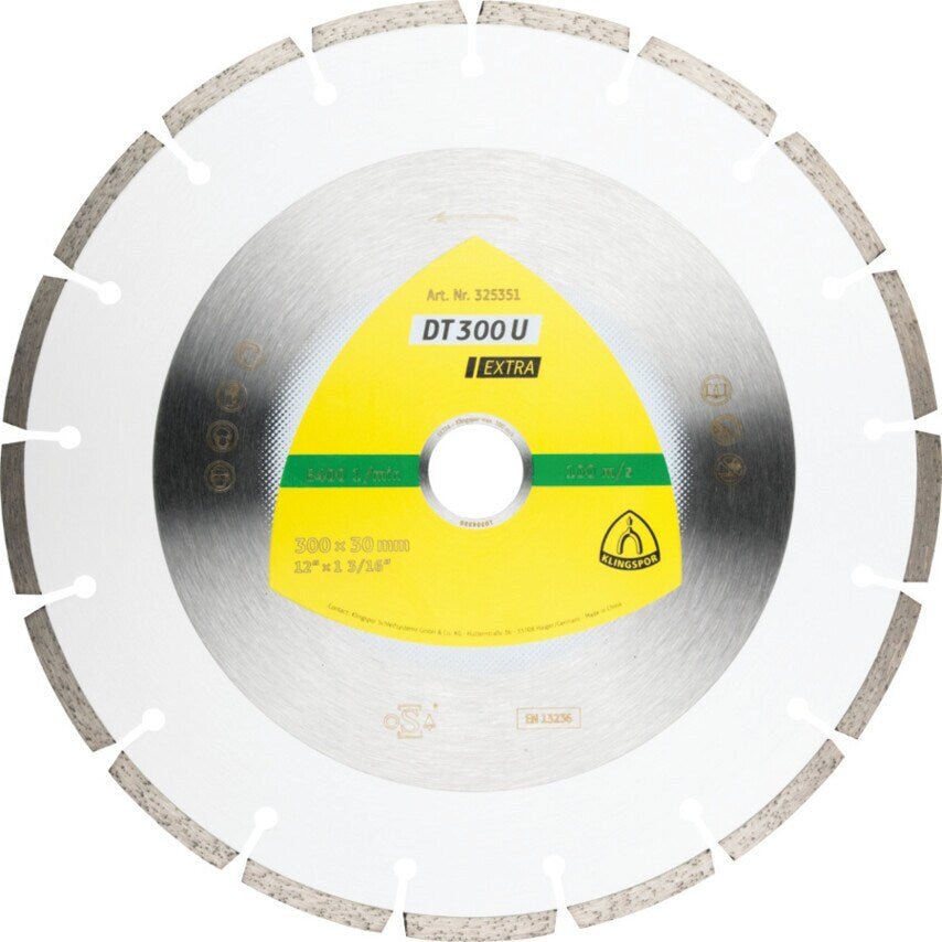DT 300 U Extra 300 x 20mm Universal Diamond Blade for Construction Materials, Concrete