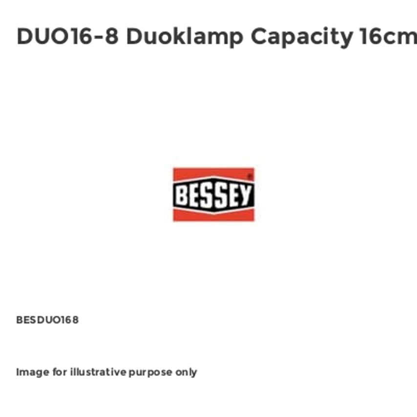 DUO16-8 Duoklamp Capacity 16cm