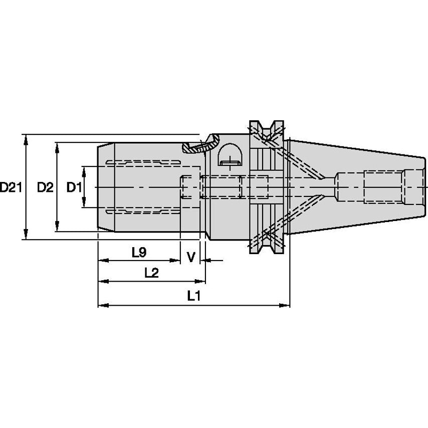 DV40BHC18082m DV40B Hydraulic Chuck HP 18 x 8