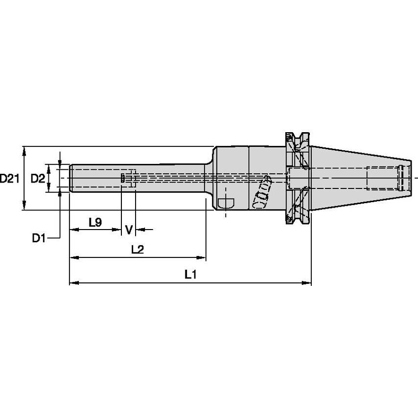 DV50BHCSL12200m DV50 Hydraulic Chuck Slim Line