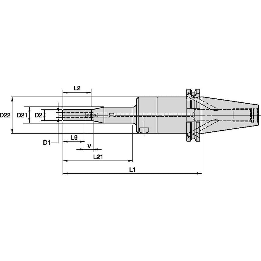 DV50BHCSLT08200m DV50 Hydraulic Chuck Slim Line