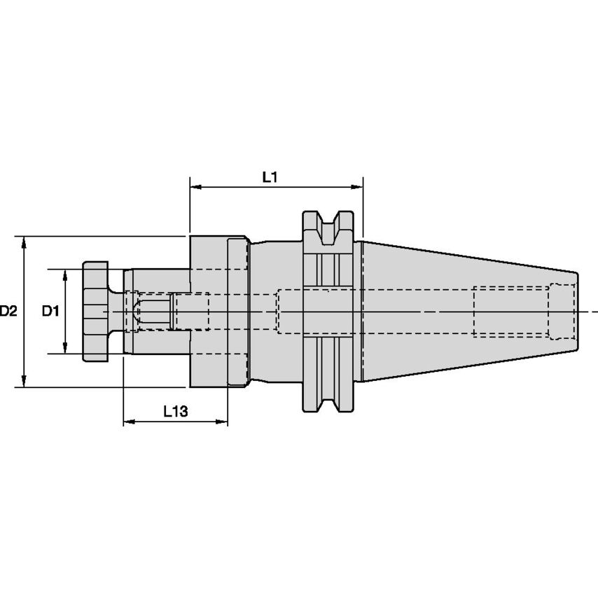 DV50CS50075m Combi Shell Mill Adapter DV50