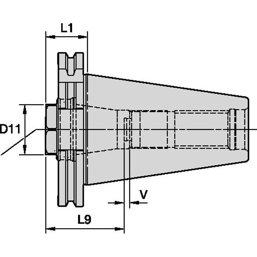 DV50SER32027m ER32 Short Collet Chuck DV50-V