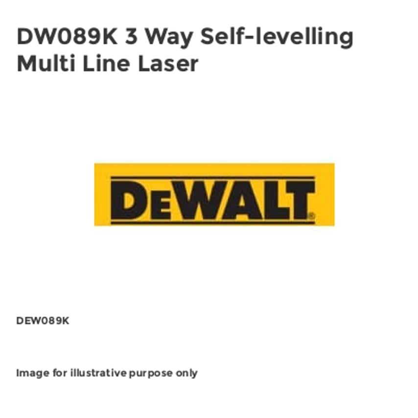 DW089K 3 Way Self-levelling Multi Line Laser DEW089K