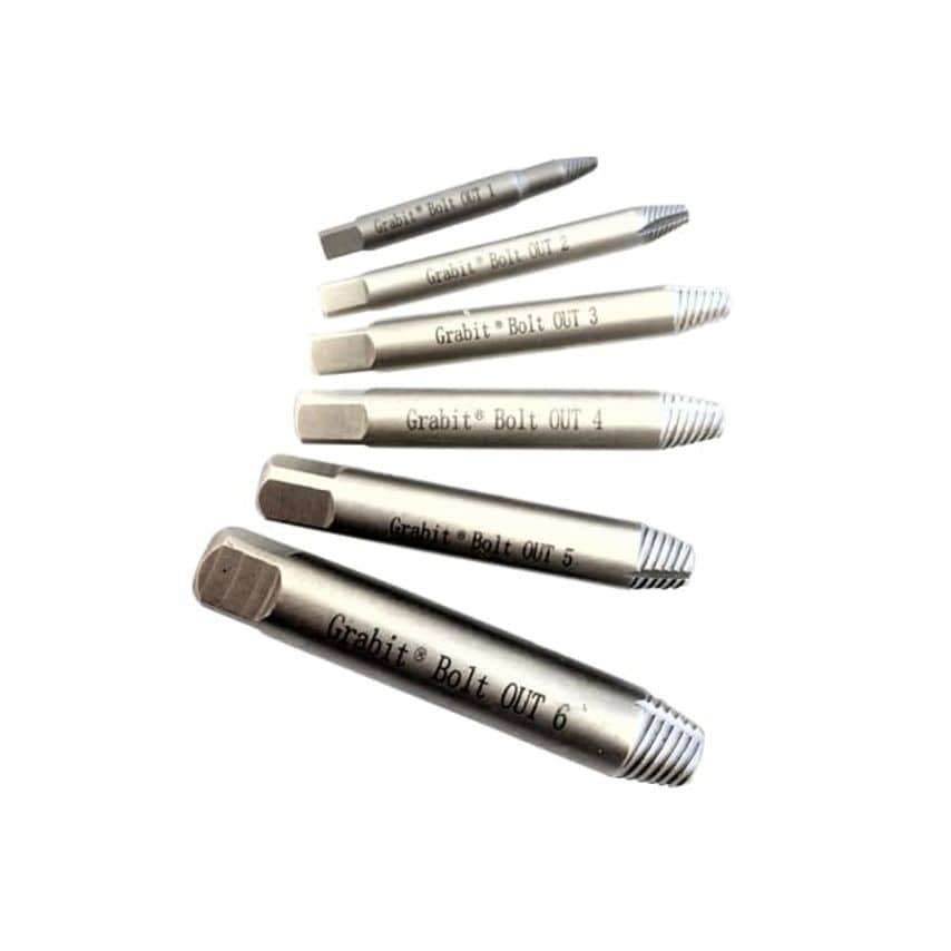 Damaged Bolt Remover Set, 6 Piece