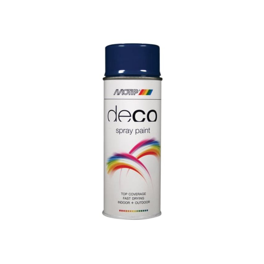 Deco Spray Paint High Gloss RAL 5010 Gentian Blue 400ml