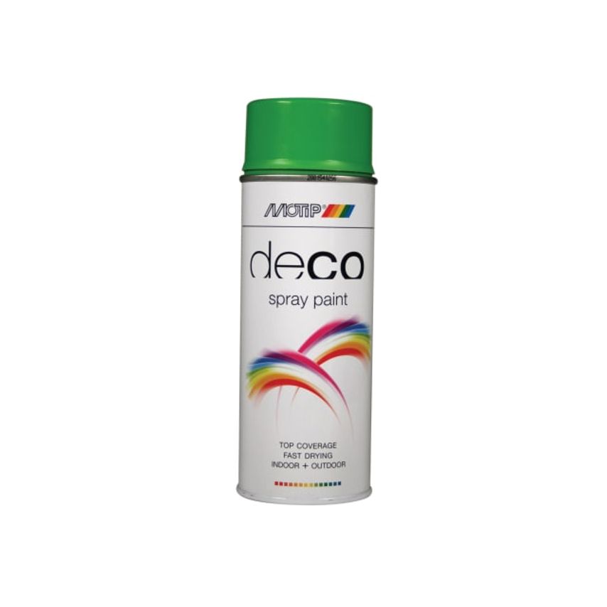 Deco Spray Paint High Gloss RAL 6018 Yellow Green 400ml