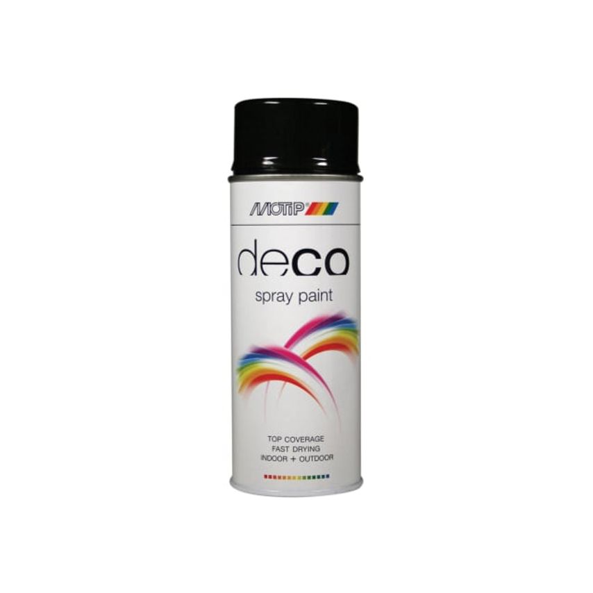 Deco Spray Paint High Gloss RAL 9005 Deep Black 400ml