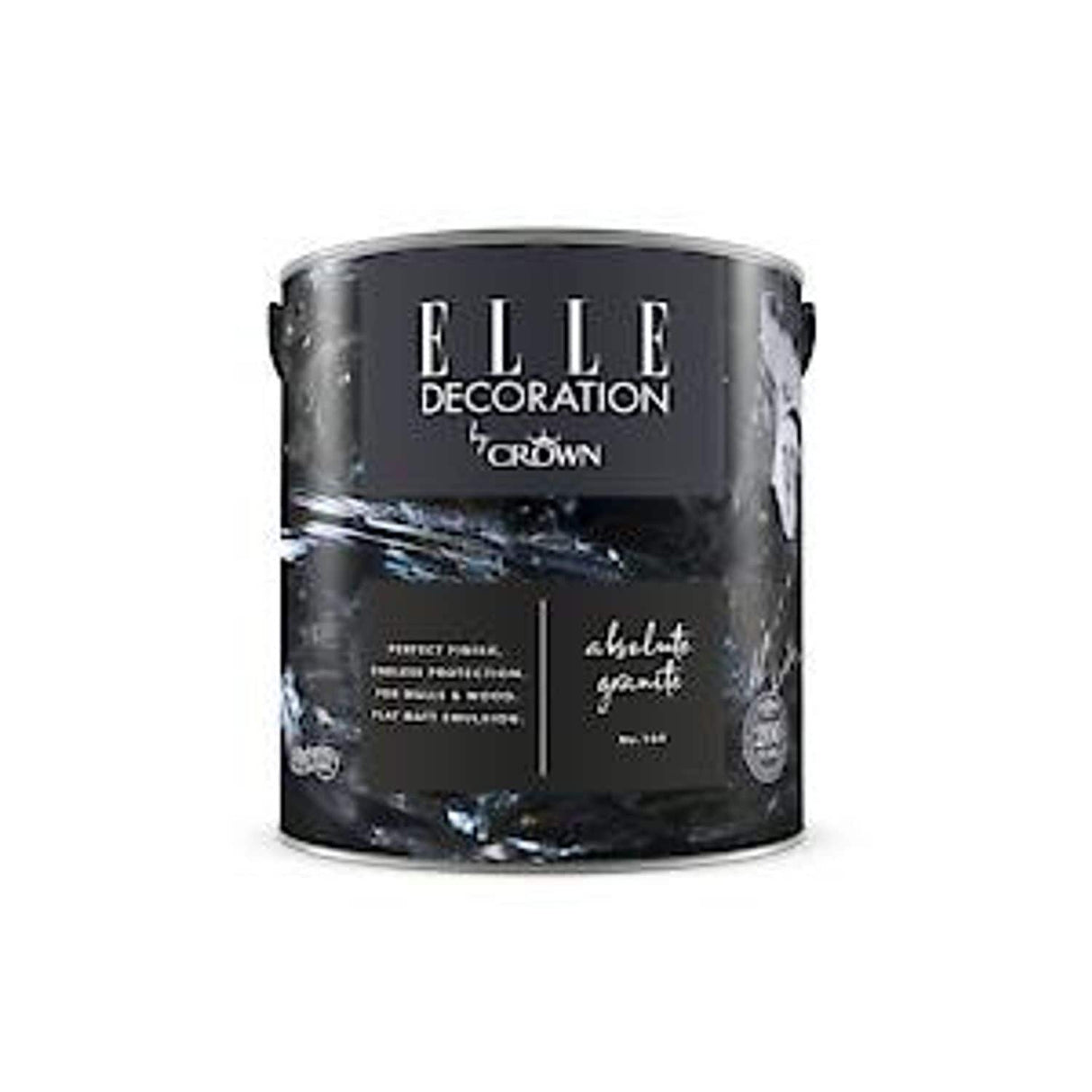 Decoration By Crown 2.5L Flat Matt Emulsion Paint - Absolute Granite No 189