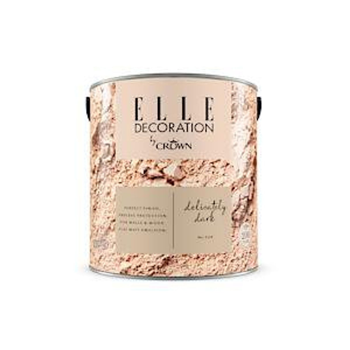 Decoration By Crown 2.5L Flat Matt Emulsion Paint - Delicately Dark No 568