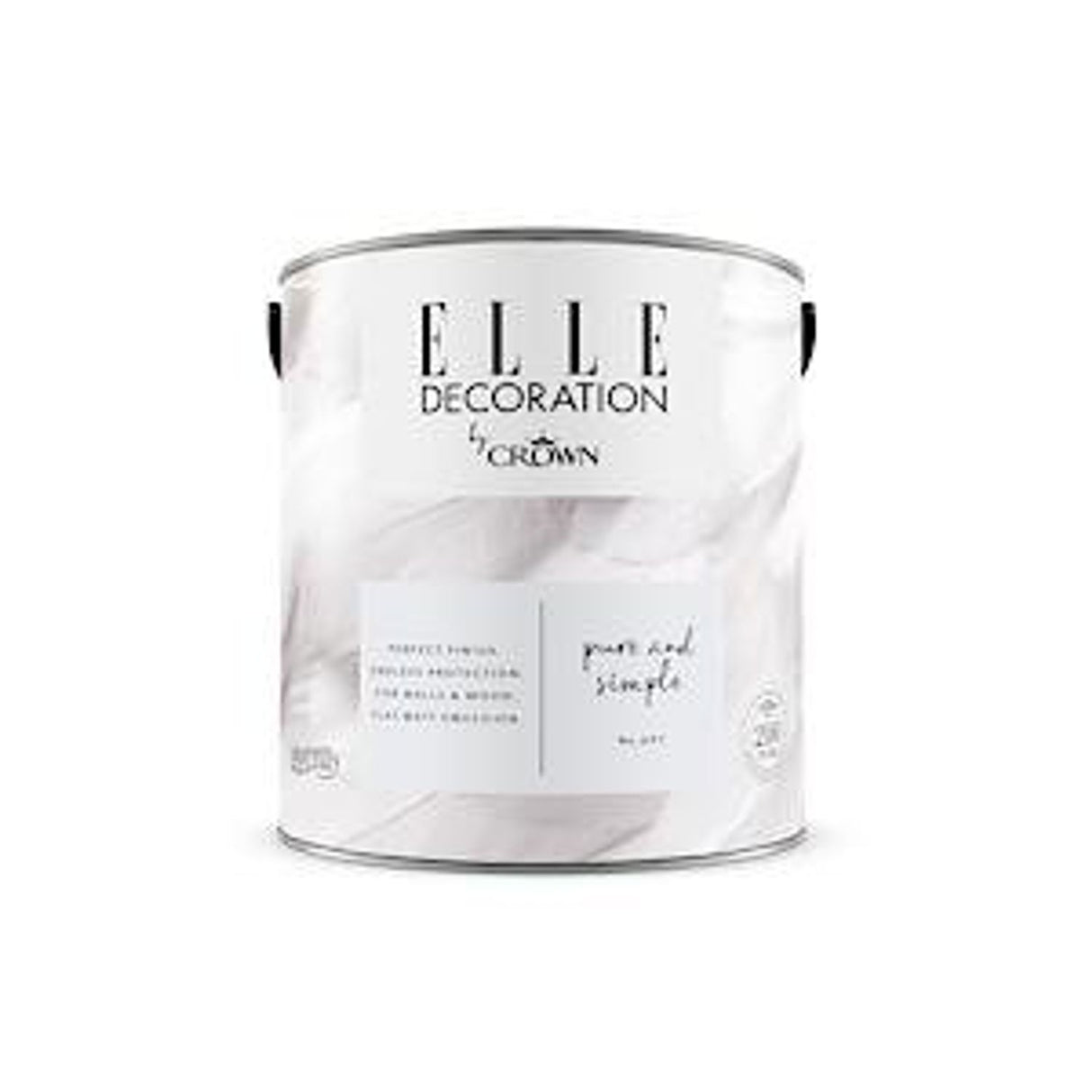 Decoration By Crown 2.5L Flat Matt Emulsion Paint - Pure & Simple No 601