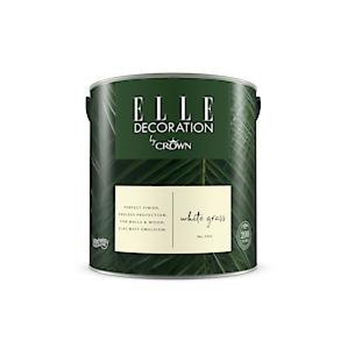 Decoration By Crown 2.5L Flat Matt Emulsion Paint - White Grass No 305