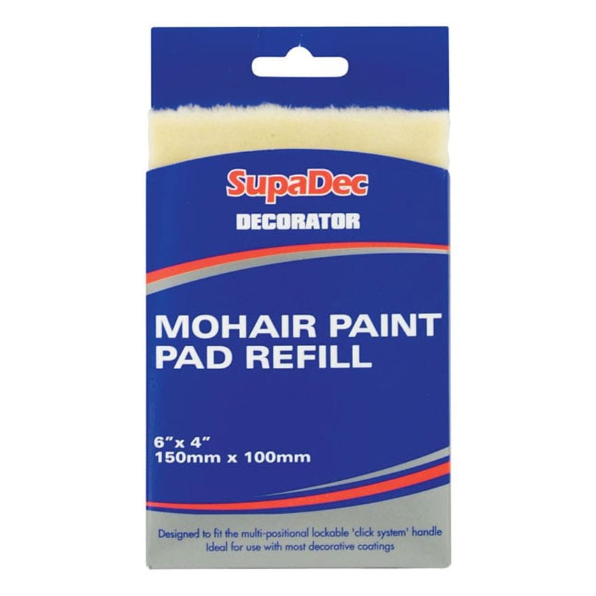 Decorator Mohair Paint Pad Refill 6" x 4"/150mm x 100mm
