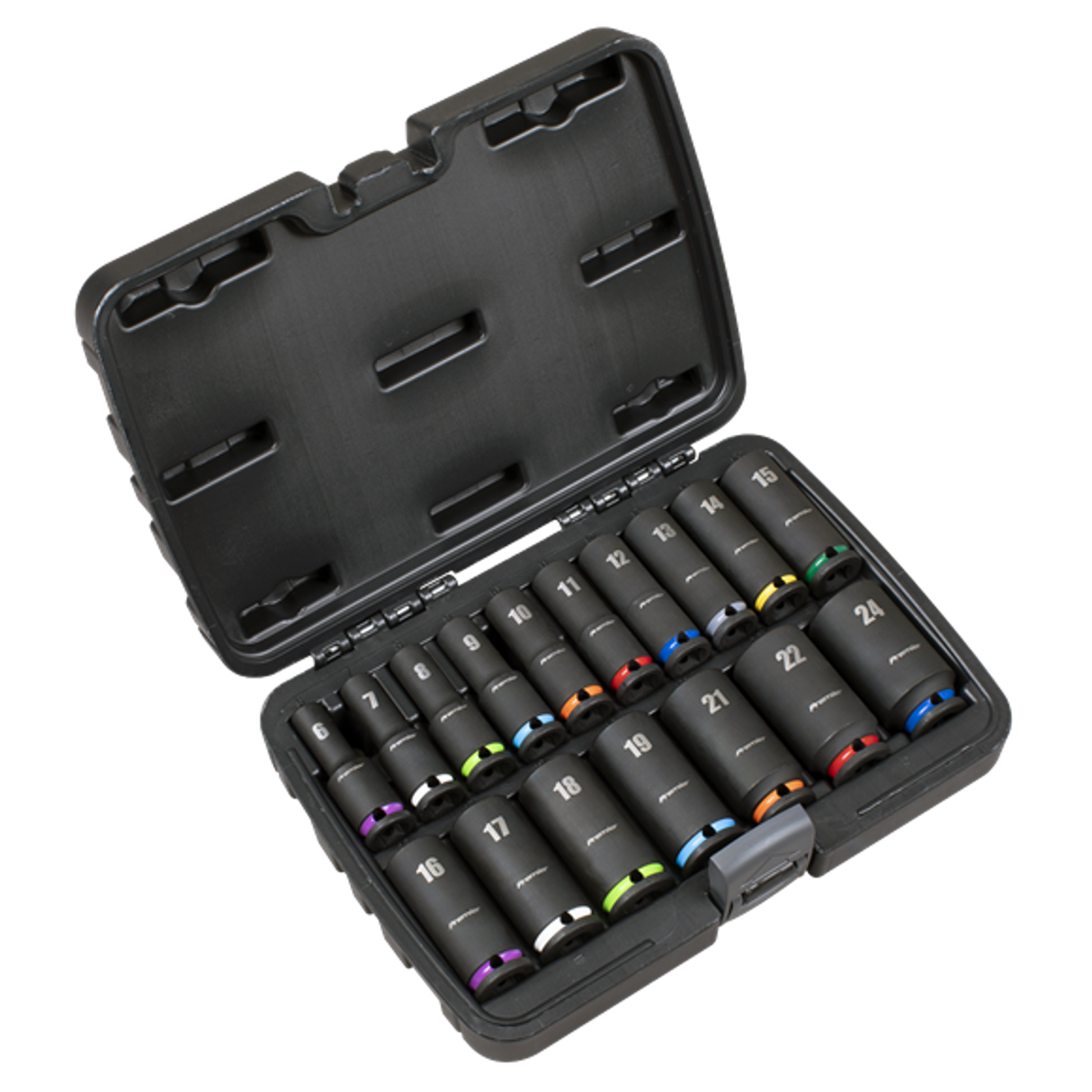 Deep Impact Socket Set 3/8Sq Drive - 17 Piece