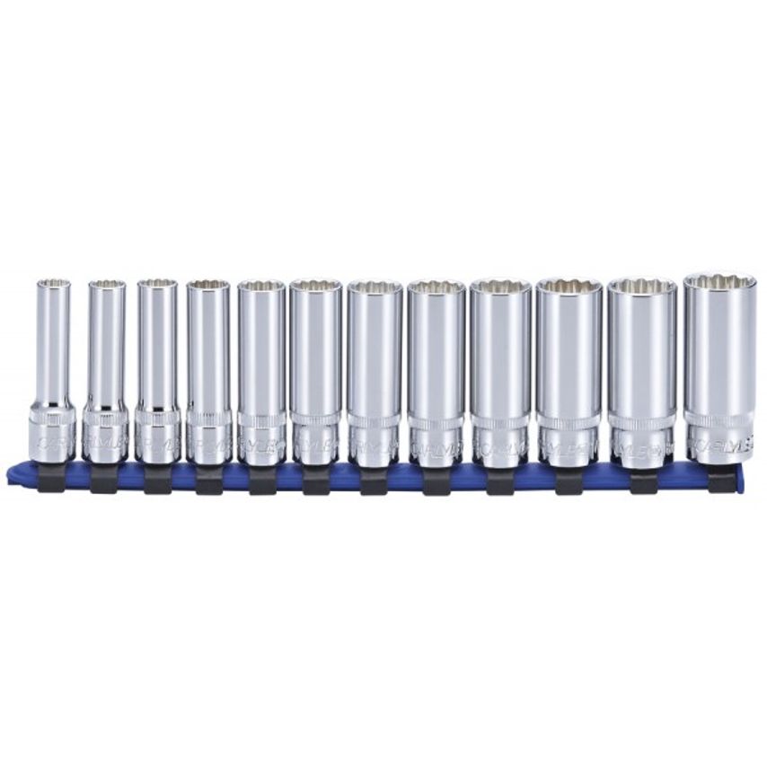 Deep Socket Set - Metric - 3/8in. Dr - 12 PT - 12 Piece - SSD38112M