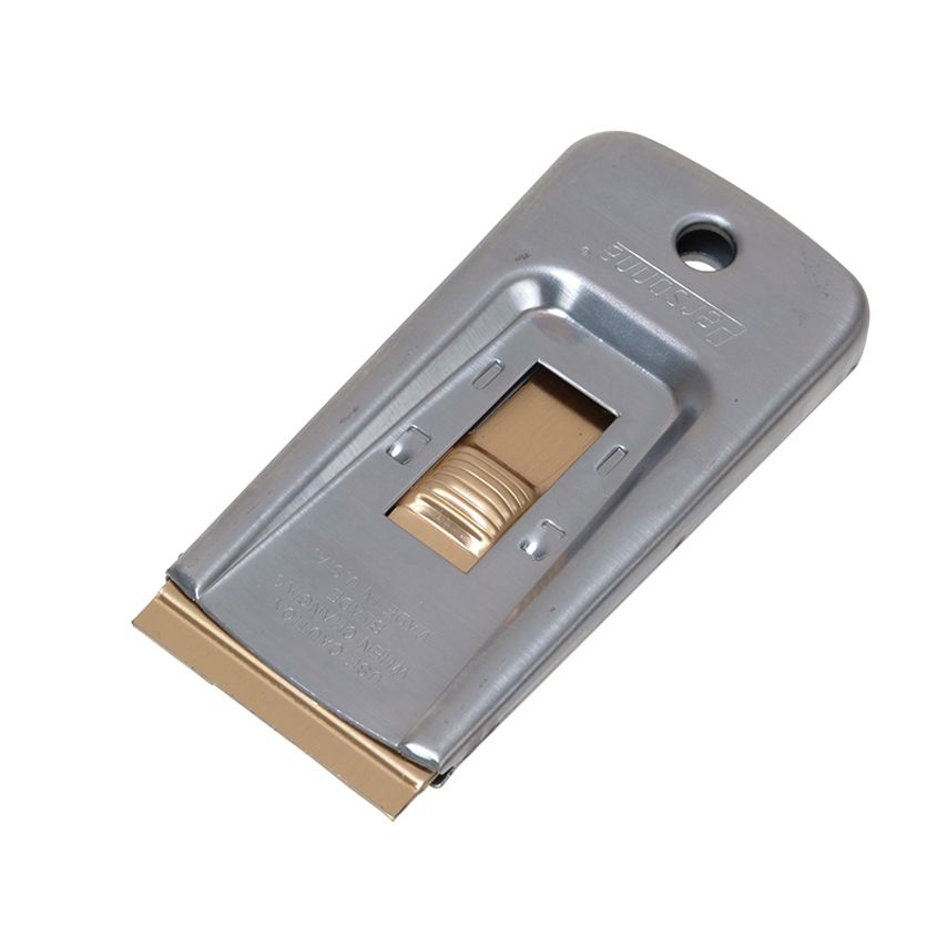 Deluxe Metal Retractable Window Scraper + 5 Blades (Carded) PSA660445