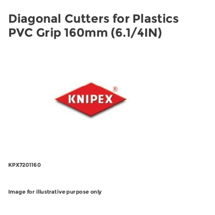 Diagonal Cutters for Plastics PVC Grip 160mm (6.1/4IN) KPX7201160