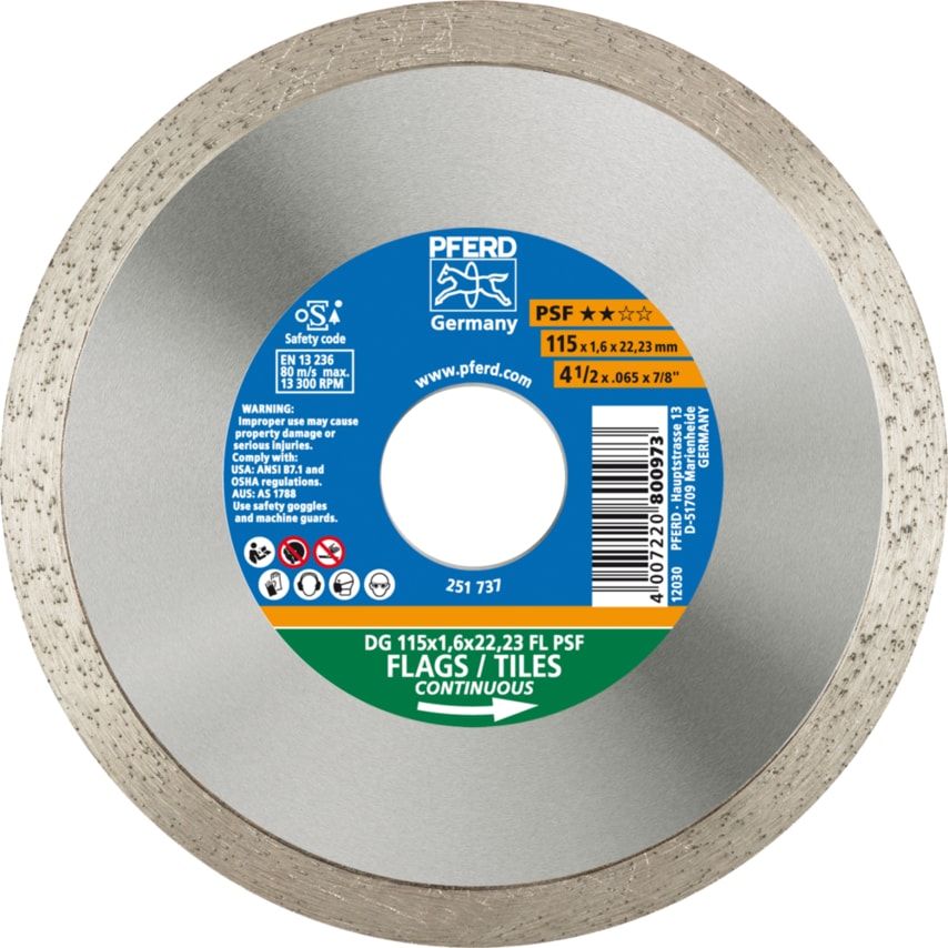 Diamond Blade DG 115X1,6X22,23 FL PSF