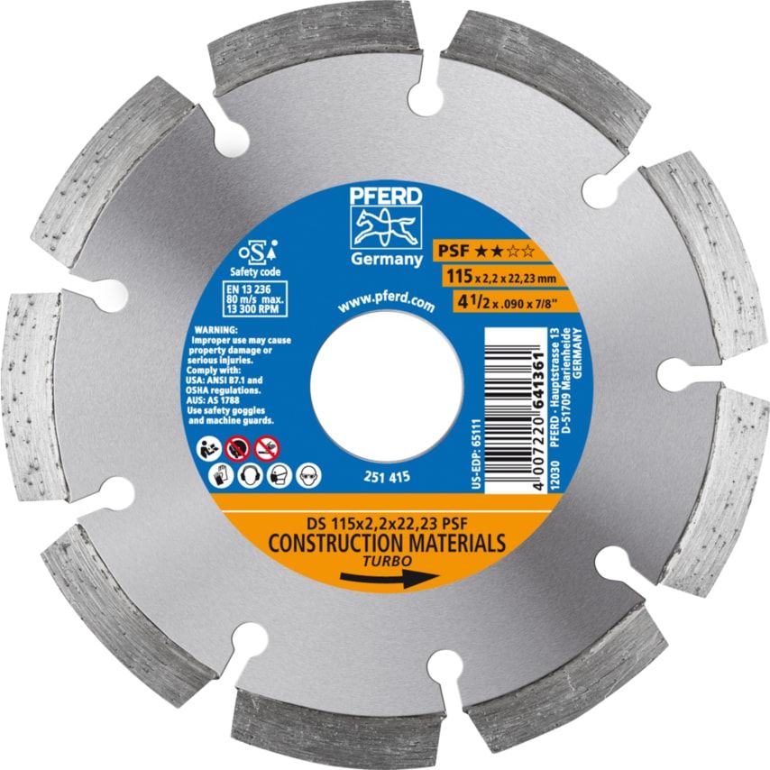 Diamond Blade DS 115X2,2X22,23 PSF