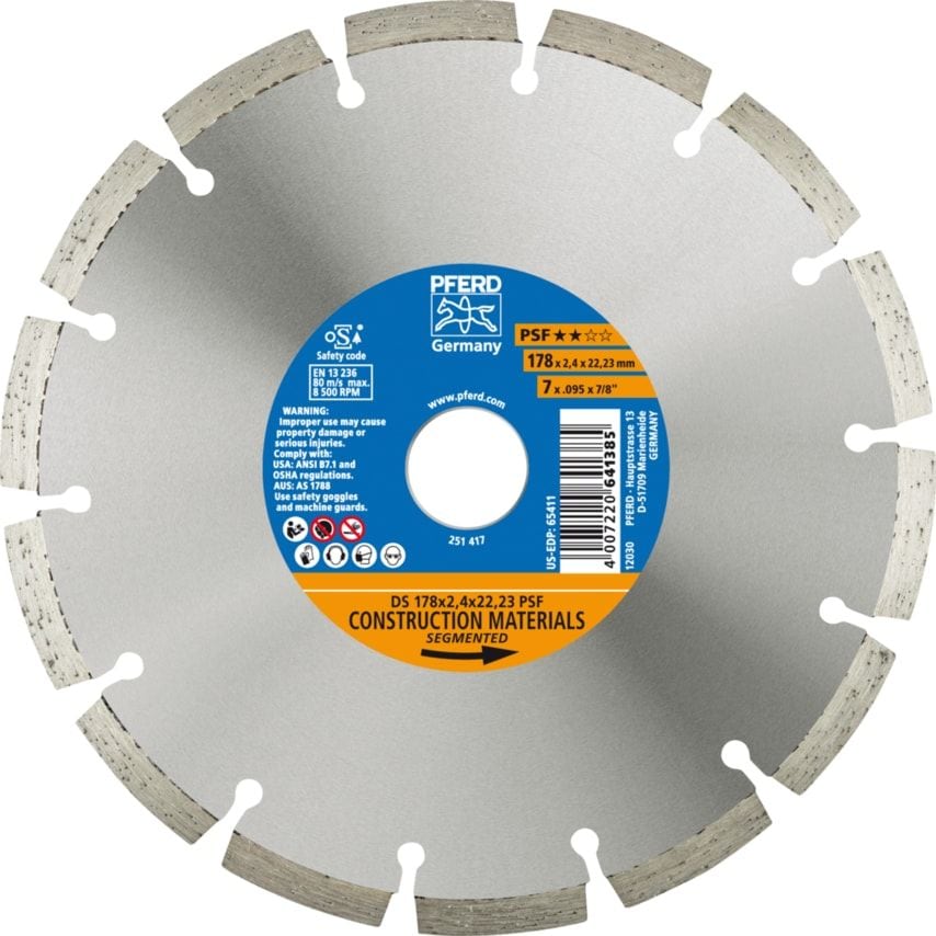 Diamond Blade DS 178X2,4X22,23 PSF