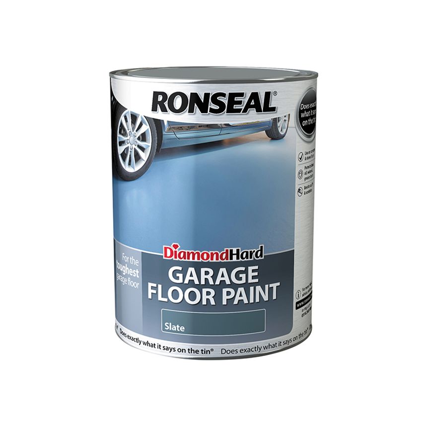 Diamond Hard Garage Floor Paint Slate 5 litre RSLDHGFPSL5L