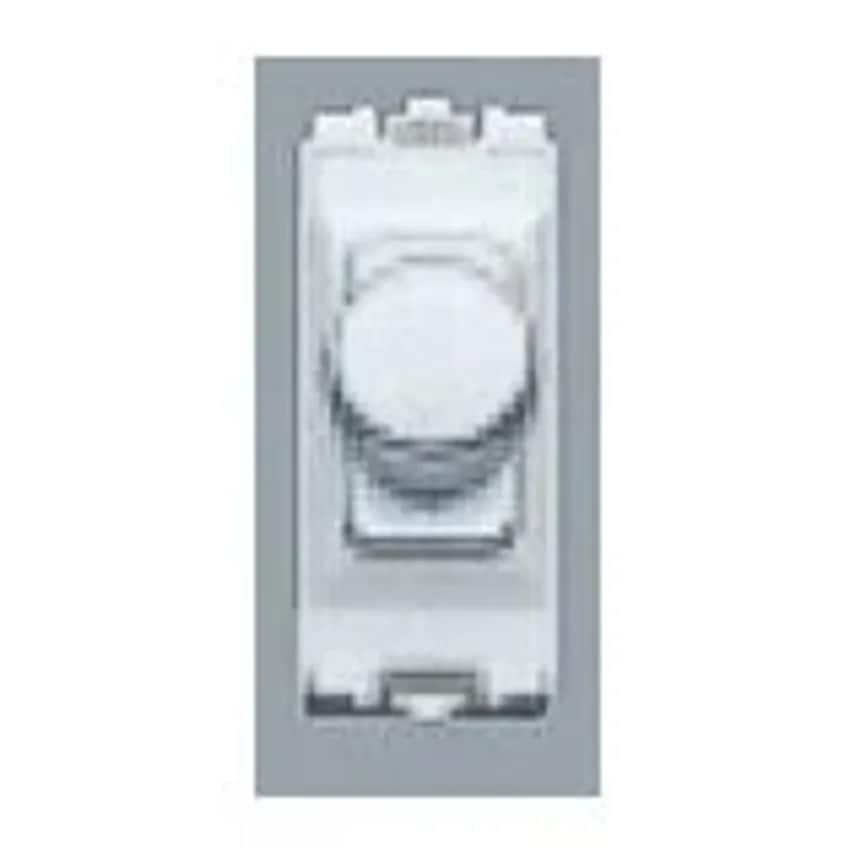 Dimmer Switch Fluo Grid 10V Brushed Stainless Steel Black Insert