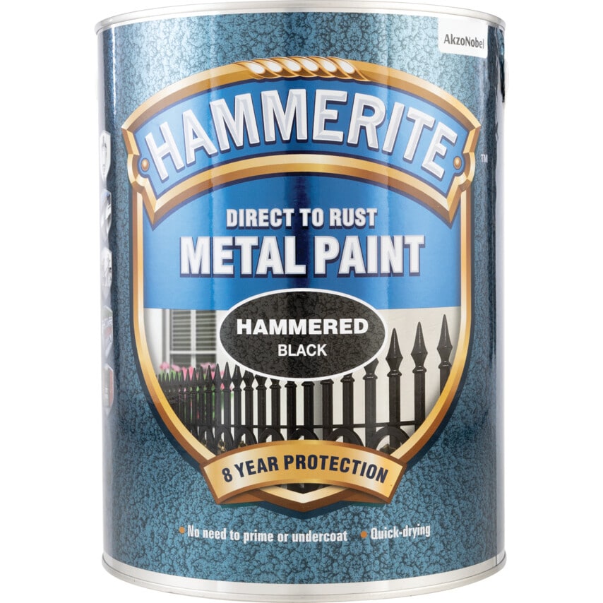 Direct to Rust Hammered Black Metal Paint - 5LTR