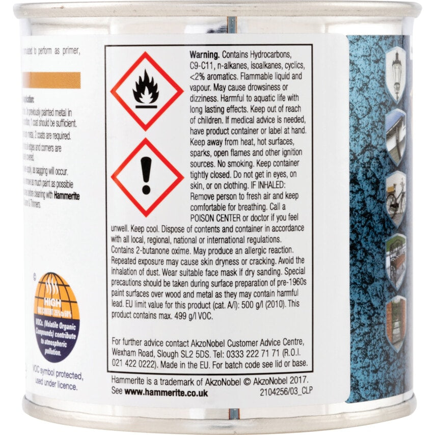 Direct to Rust Hammered Dark Green Metal Paint - 250ML