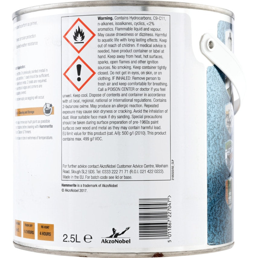 Direct to Rust Hammered Dark Green Metal Paint - 2.5LTR