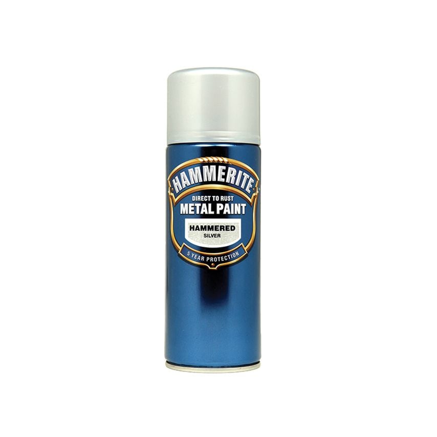 Direct to Rust Hammered Finish Aerosol Silver 400ml HMMHFSGAERO
