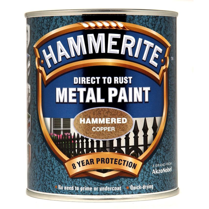 Direct to Rust Hammered Finish Metal Paint Copper 750ml