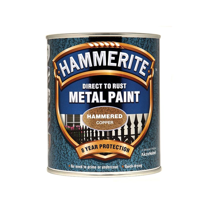 Direct to Rust Hammered Finish Metal Paint Copper 750ml HMMHFCO750